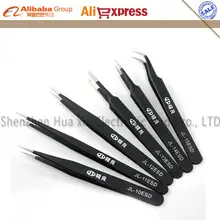 6 шт./партия Высокоточный антимагнитный Пинцет ESD набор пинцеты из нержавеющей стали набор инструментов для ремонта пайки BGA