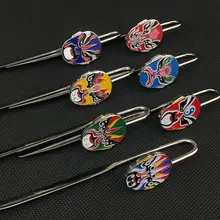 Закладка с героями Пекинской оперы Facebook закладки металлические народное искусство ремесло украшения подарок квинтэссенция традиционный китайский