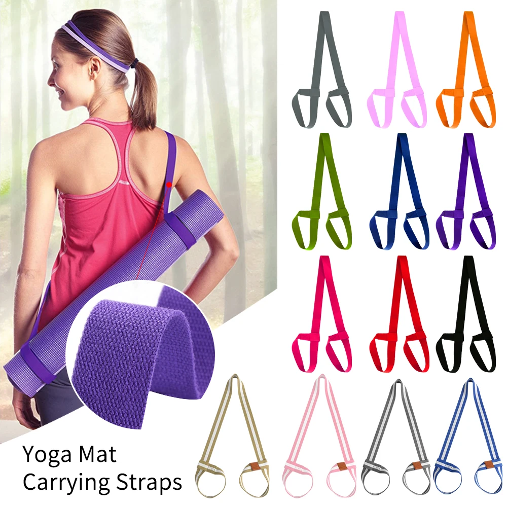 ① LOOZYKIT Yoga Mat Ремень Ремень Регулируемый Спортивный Слинг Плечо Ремень для Переносок Упражнения ★