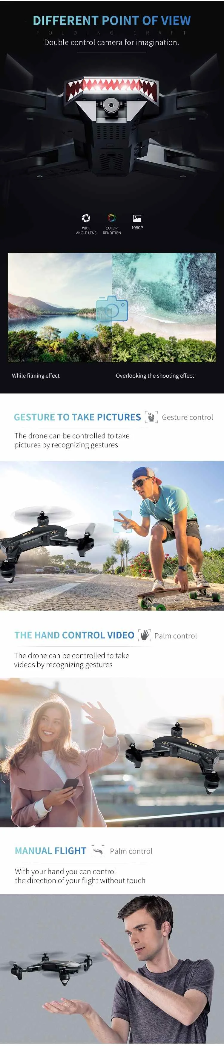 Модернизированная VISUO XS816 WiFi FPV с двойным объективом 4K HD камера Оптическое позиционирование потока RC Дрон Квадрокоптер RTF