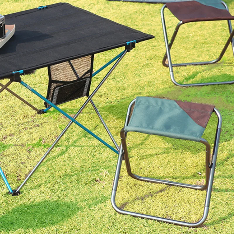 Outdoor Foldable Fishing Chair Ultra Light Weight Portable Folding Camping Aluminum Alloy Picnic Fishing Chair with Bag