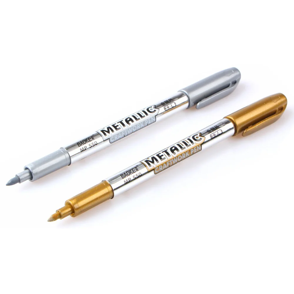 1.5mm Refill Metal Colored Pen 14cm Length Drawing Writing Maker Paint