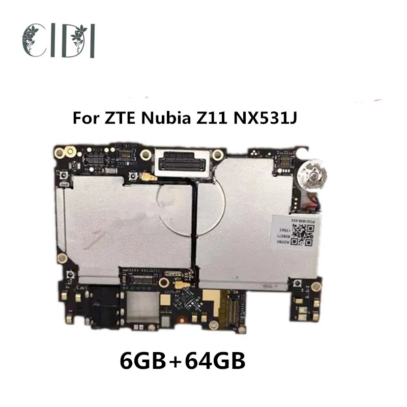 Оригинальная разблокированная материнская плата для ZTE Nubia Z11 NX531J 6 ГБ ОЗУ + 64 Гб