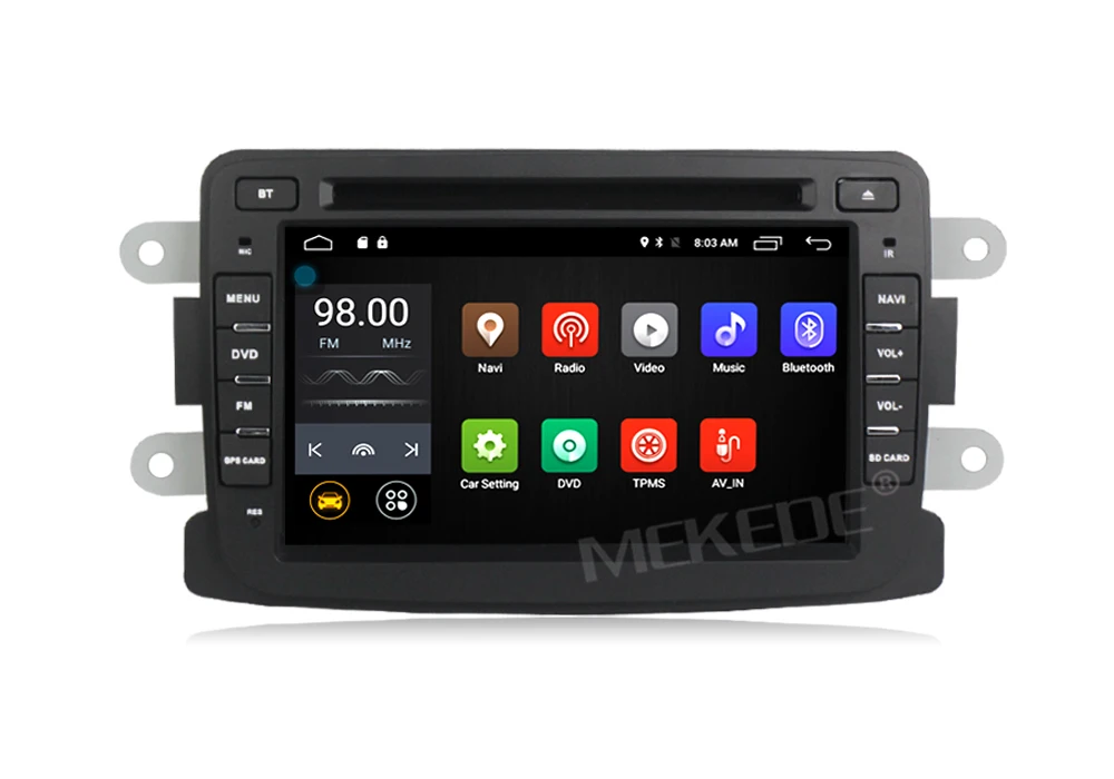 Top Android 7.1.1 7 Inch Car DVD Player For Dacia/Sandero/Duster/Captur/Lada/Xray 2 Logan 2 RAM 2G WIFI GPS Navigation Radio 26