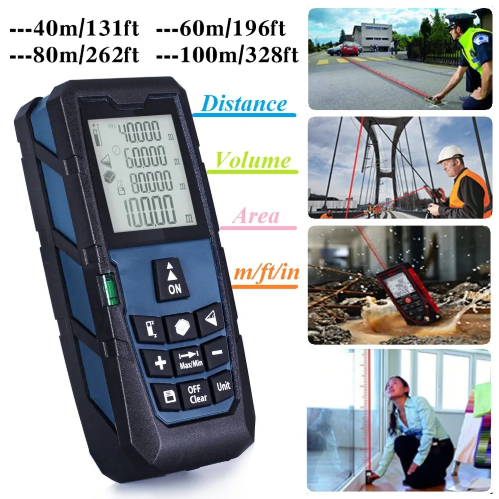 Лазерный измеритель расстояния Darkblue дальномер измерительная область ...