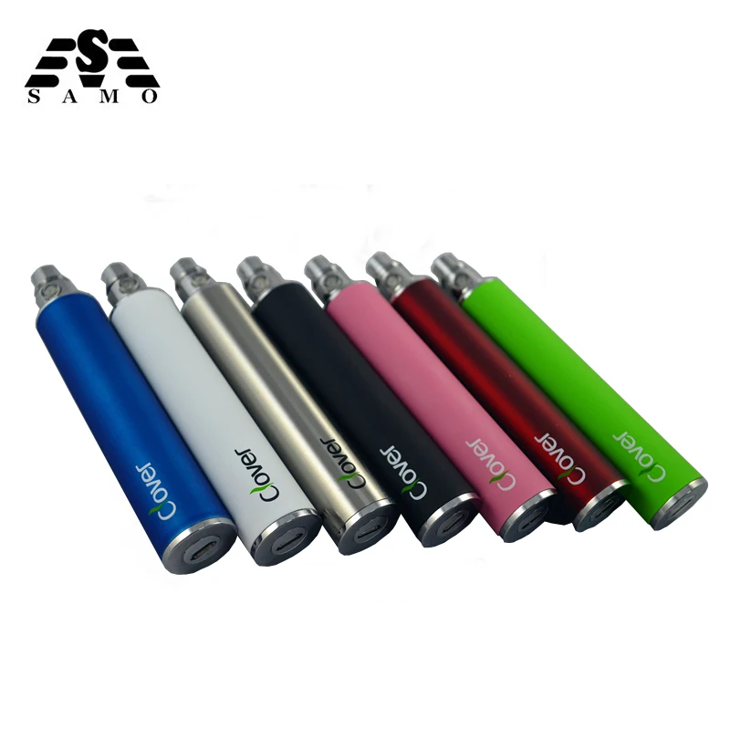 

2PCS Clover 2600mah electronic cigarette Battery Clover Root 510 Thread VS ego-t battery USB Passthrough ECigarette