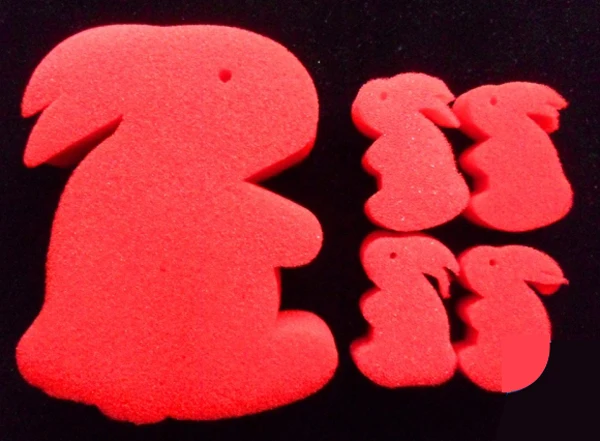 

Wholesale10 sets magic Mr.Rabbit small sponge rabbit change to big close up party magic trick props kids easy to do tricks