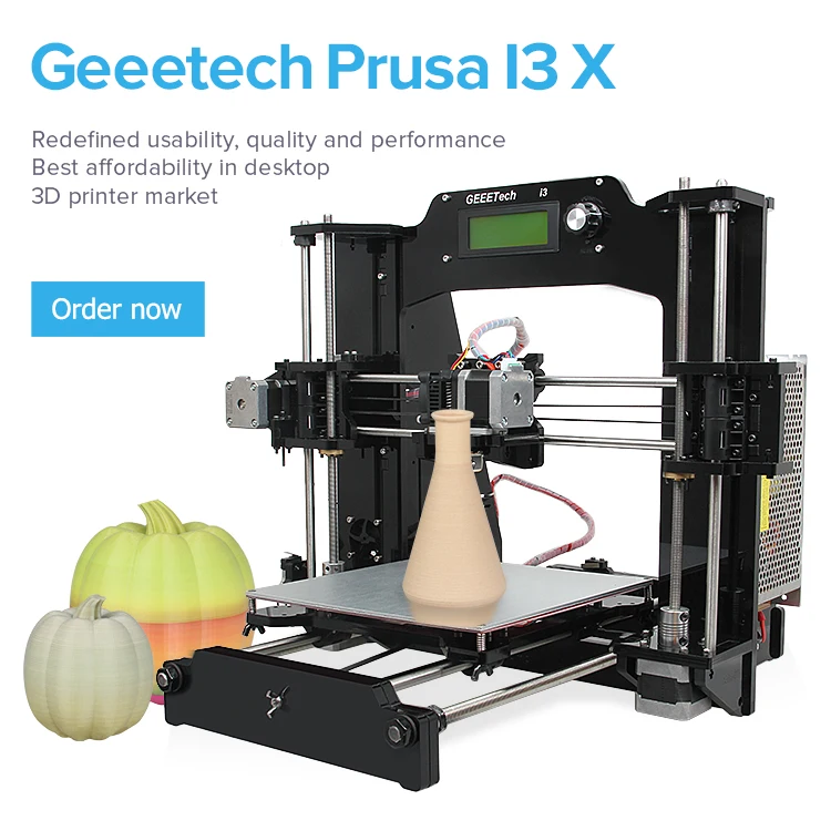 Geeetech 3D Printer Prusa I3 X 2016 Newsest DIY Impressora Kit Full Acrylic Frame High Precision LCD2004