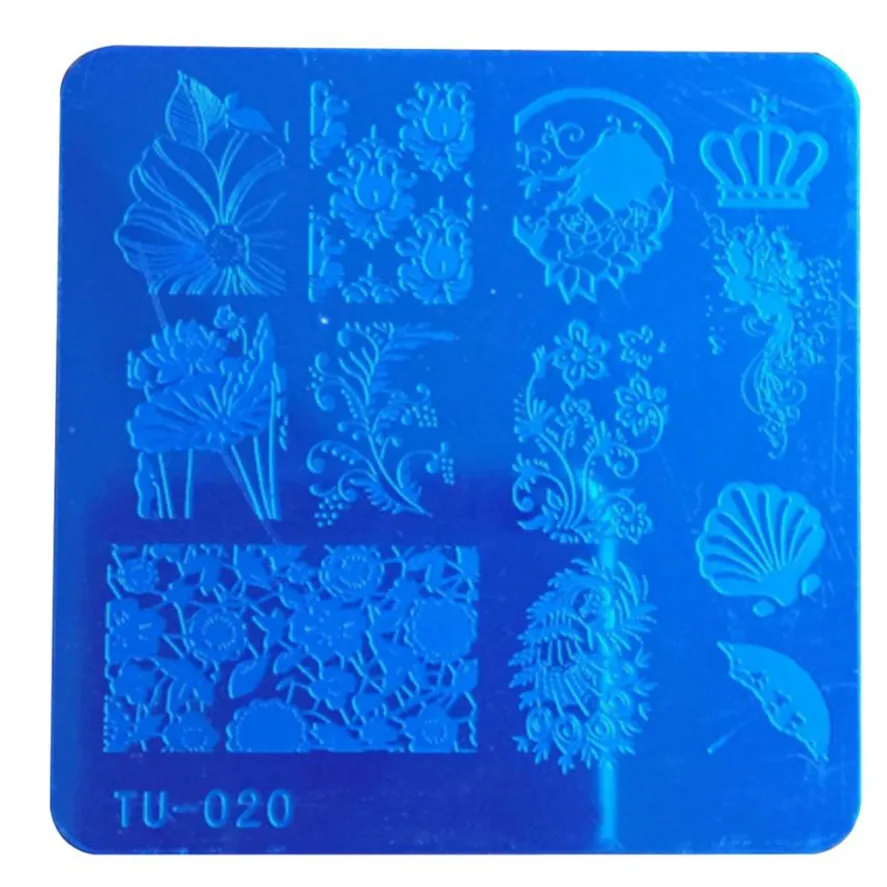 

New Fashion DIY Nail design Template HAICAR 1pc Nail Art Image Stamp Stamping Plates Manicure Template Tool High Quality
