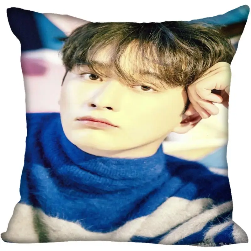 5 Заказ Kpop 2 PM Hwang Чан Сун печатных квадратный шелк наволочки 40x40 см, 35x35 см одна сторона атласная Наволочка логотип - Цвет: 5