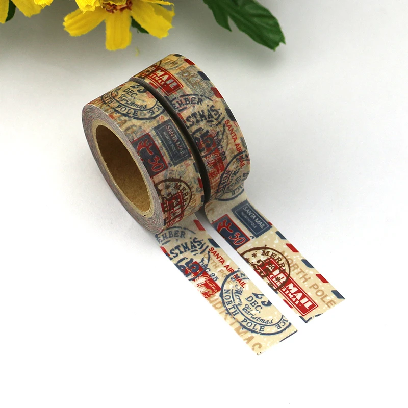 

Vintage Stamp Bullet Journal Washi Tape Adhesive Tape DIY Scrapbooking Sticker Label Japanese Stationery