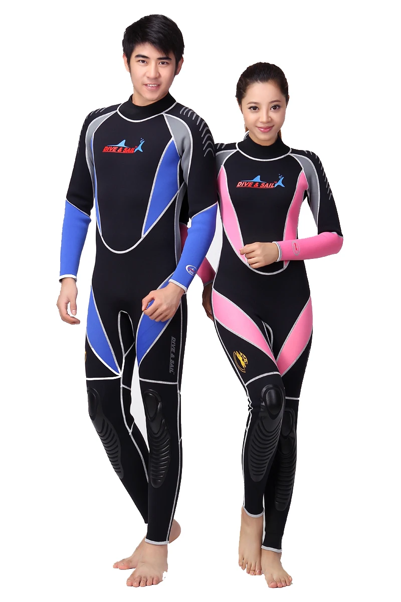 Buy Dive&Sail professional 3mm wetsuit couple diving