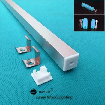 

12PCS/lot 60inch 1.5m long 90 anodized led aluminium profile for 5050/5630 strip ,10mm pcb LED bar light ,right angle tape house
