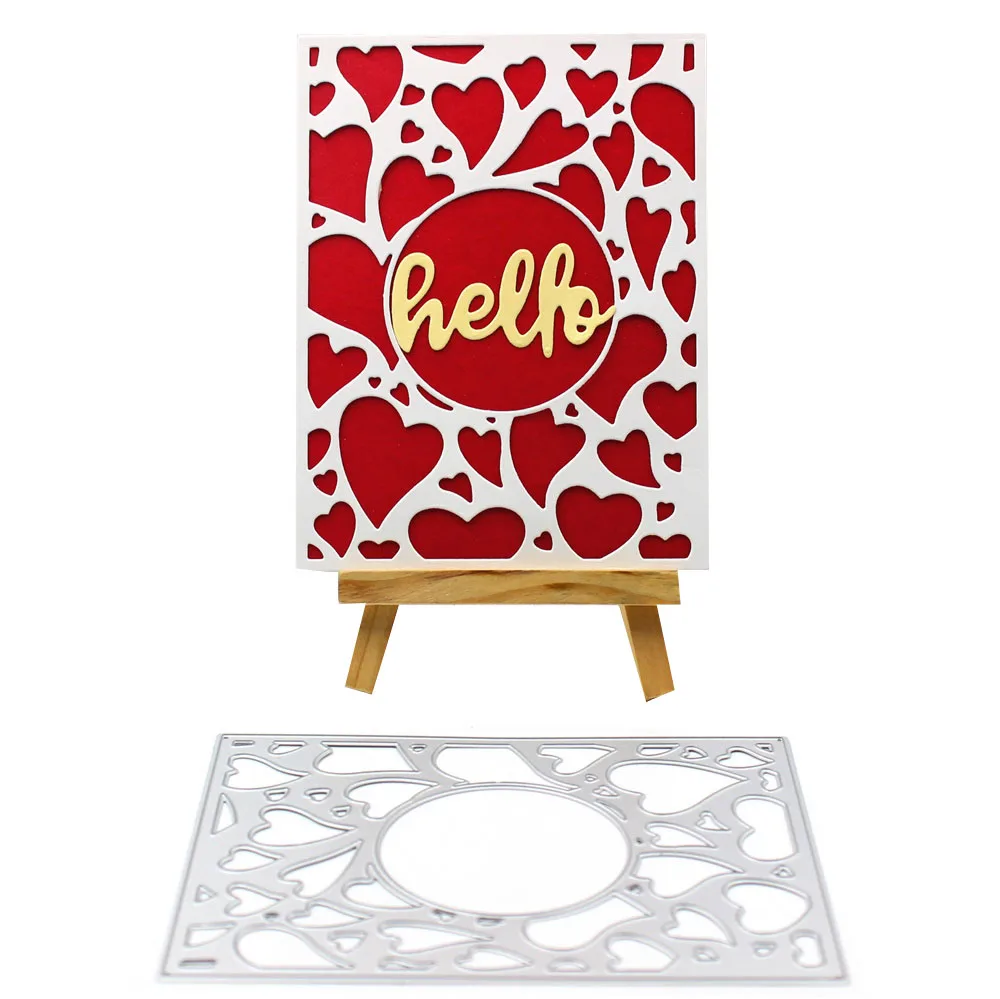 

YPP CRAFT Heart Frame Metal Cutting Dies Stencils for DIY Scrapbooking/photo album Decorative Embossing DIY Paper Cards