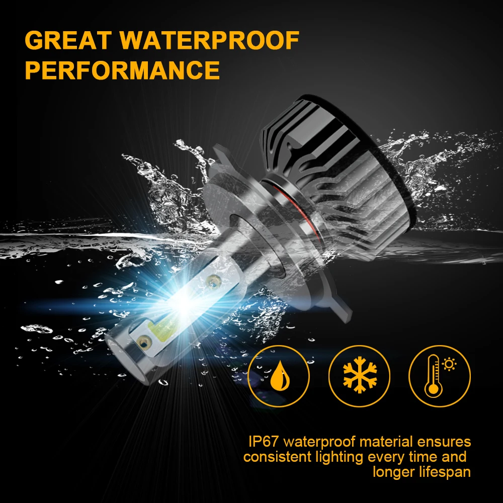 AOTOMONARCH H4 LED H7 Car Lights Bulbs H3 H8 H9 H11 881 9005 LED H1 9006 Car Headlight Lights For Auto Universal 12V AE