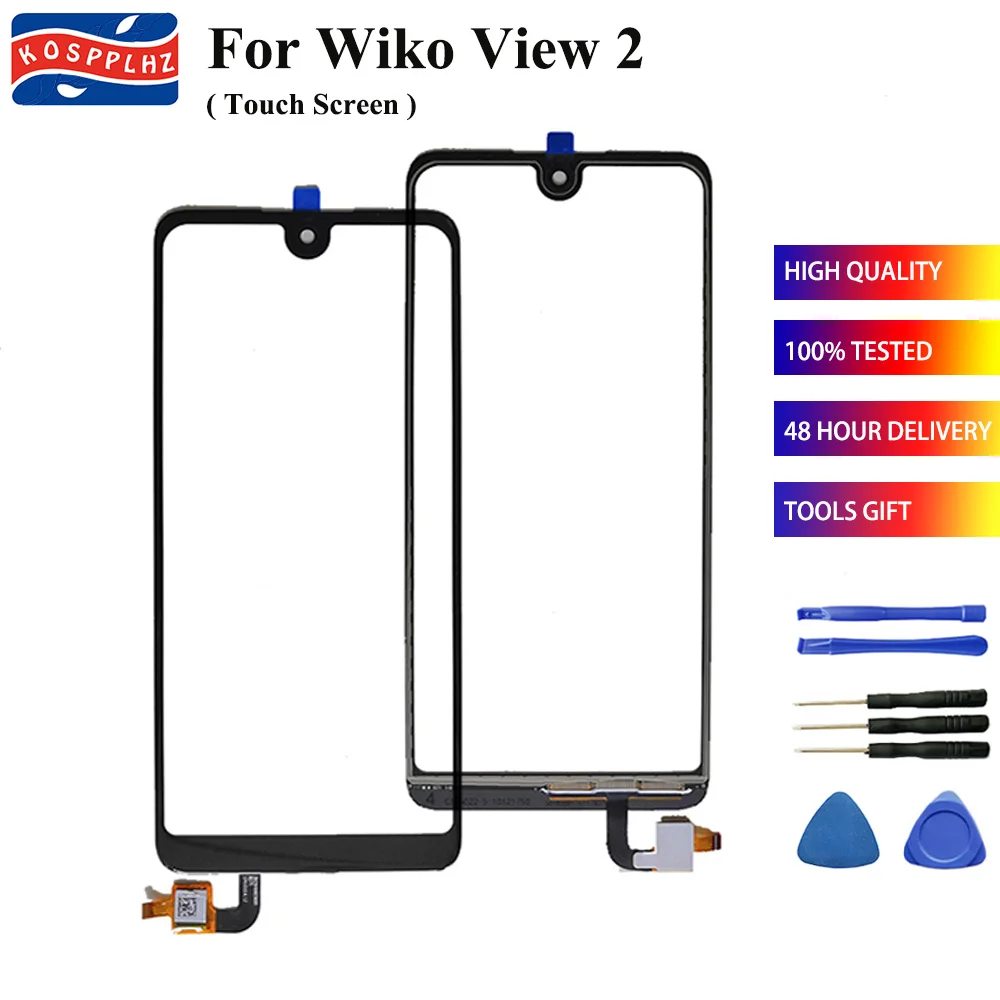 

6.0'' High Quality For Wiko View 2 Touch Screen Digitizer Sensor Outer Glass Lens Panel Replacement For wiko View2 mobile phone