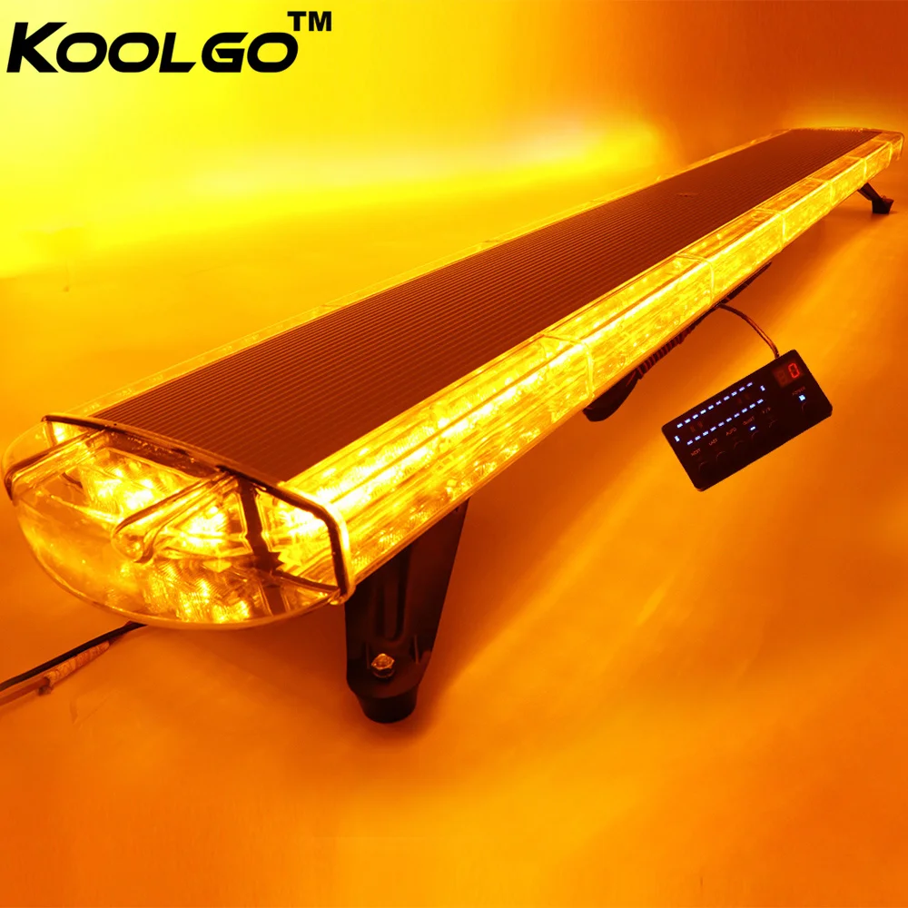 KOOLGO 63" 120 LED Work Light Recovery Rescue LightBar Car Truck Signal Lamp Flashing Strobe
