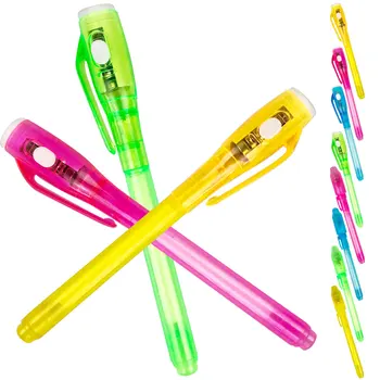 

FangNymph Unique Design Magic UV Light Highlighters Invisible Ink Pen Creative Stationery kid's or Friend's Gifts