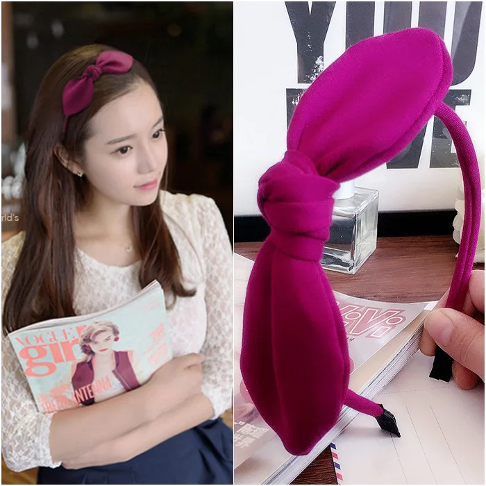 

solid colors cute bows baby girls hairbands kids headbands children hair hoop boutique tiara headwear hair accessories