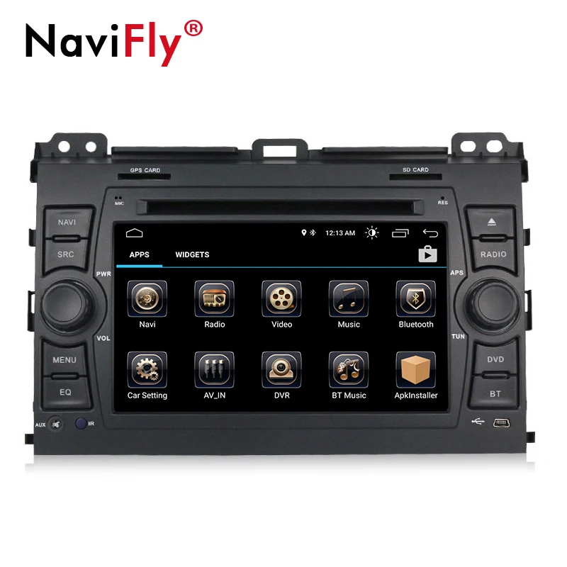 Discount NaviFly Android 8.1 auto radio car multimedia player for Toyota Prado 120 2002-2007 GPS navigation Stereo Audio Player head unit 1