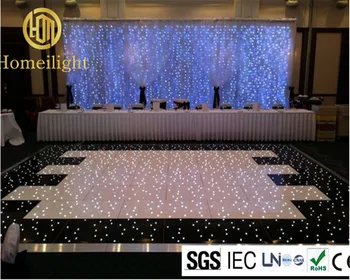 

Decoration 10x10ft LED Starlit Dance Floor LED Star Tile Panel With Twinkling Star Led Floor