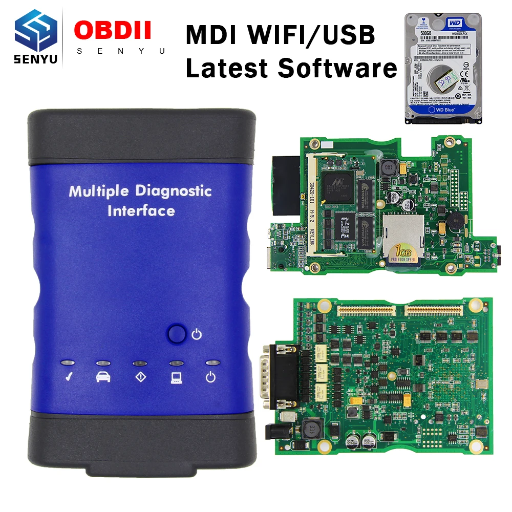 

MDI For GM V2019.04 MDI Multiple Diagnostic Interface OBD2 WIFI USB Scanner OBD 2 OBD2 Car Diagnostic Auto Tool MDI WIFI Scanner