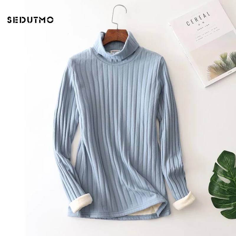 

SEDUTMO Winter Plus Size 5XL T Shirt Women Velvet Warm Long Sleeve Tops Harajuku Loose Shirts White Casual Thick Tee ED398