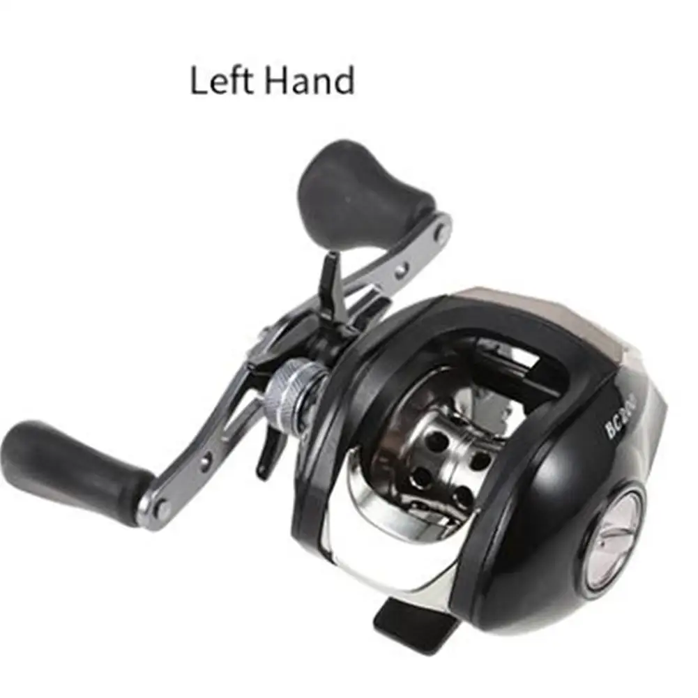 

Droplet Fishing Wheel Speed Ratio 7.1:1 Magnetic Brake Adjustable Button Metal Rocker Arm Long Throws Fishing Reel