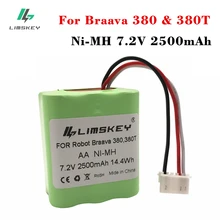 Limskey Высокое качество 7,2 в 2500 мАч вакуумный Сменный аккумулятор для iRobot Roomba Braava 380& 380T