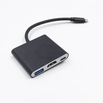 

20pcs lots SH350 Portable Dock USB-C Type-C to HDMI Adaptor Hub Converter 4K HD Transfer for Nint Switch NS/Sam S8/MacPro