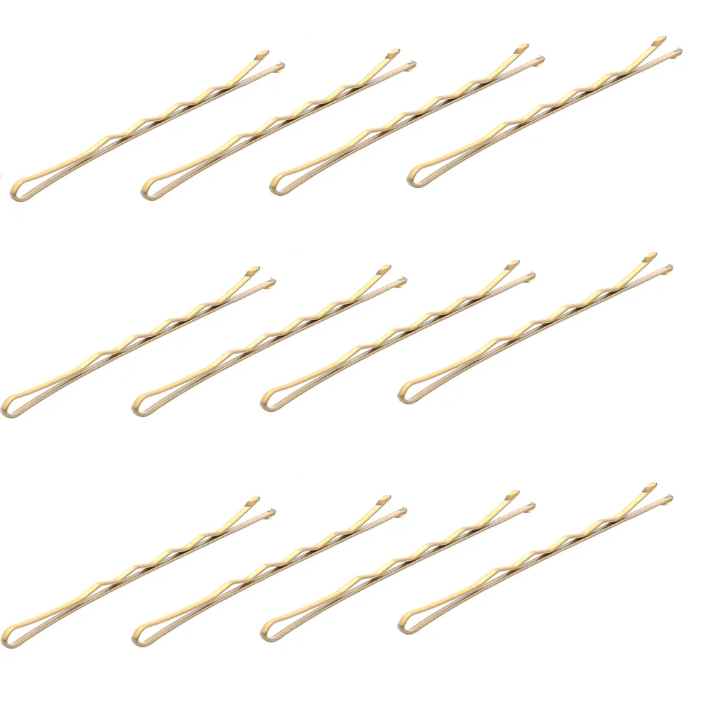 

10pcs/lot Gold Color Alloy Hairpin Wave Hair Clip Wedding Lady Fashion Hair Styling Tools For Girls Women
