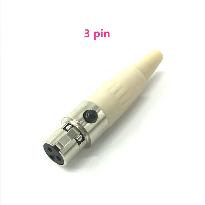 5pcs DIY 3pin or 4pin Stereo Screw Lock Connector for AKG OR for shure