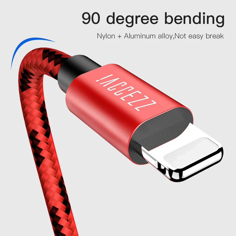 ! ACCEZZ USB кабель для iPhone X XS MAX XR Быстрая Зарядка Кабели зарядное устройство