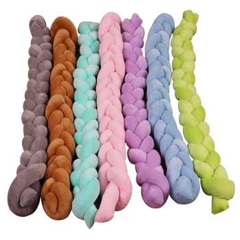 

200cm Baby Bed Bumper Babies Crib Bumper Nordic Child Linens Braid Bed Cot Bumpers Crib Protector Girl's Room Decoration