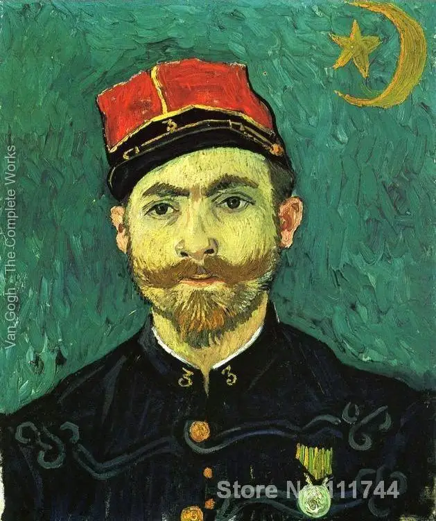 

paintings of The Lover Portrait of Paul Eugene Milliet Vincent Van Gogh artwork Oil on canvas High quality Hand painted