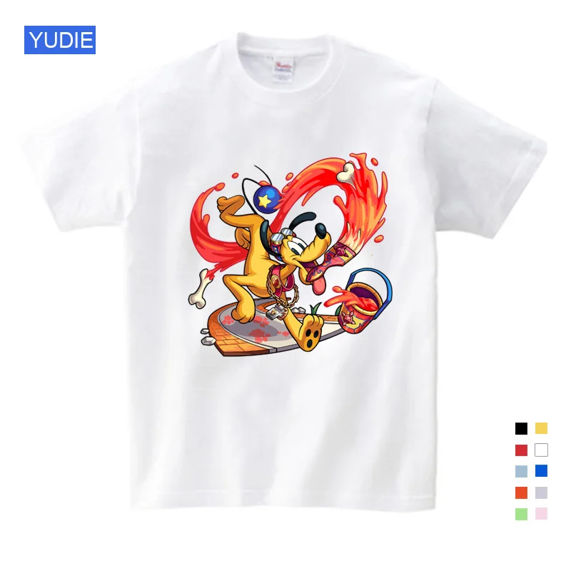 

Children's Interest Mickey Shirt Boys / Girls Mickey Summer Leisure Mouse Short-sleeved T-shirt Mickey Clothes for Big Kids