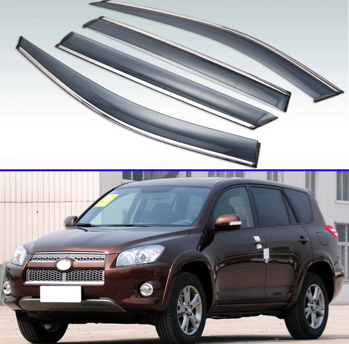 

For Toyota RAV4 XA30 2009 2010 2011 Plastic Exterior Visor Vent Shades Window Sun Rain Guard Deflector