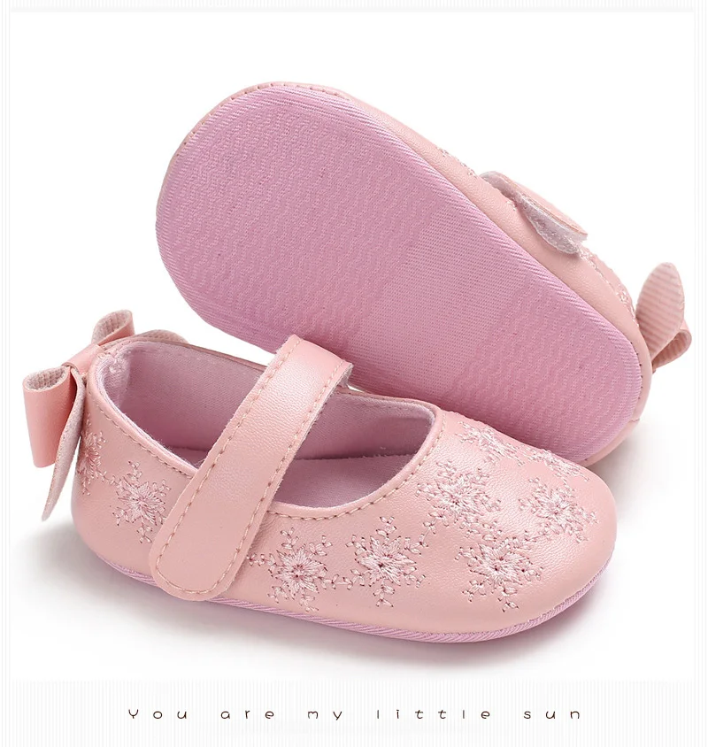 LANSHITINA/детская обувь из искусственной кожи для маленьких девочек; обувь принцессы с вышивкой для новорожденных девочек; детские мокасины для первых шагов; B178
