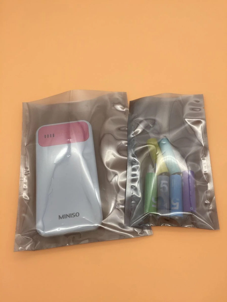 

INTEGRITY 1000pcs 10*18cm Electronic Components Batteries Anti Static Plastic Packaging Bag open top Storage plastic Package Bag