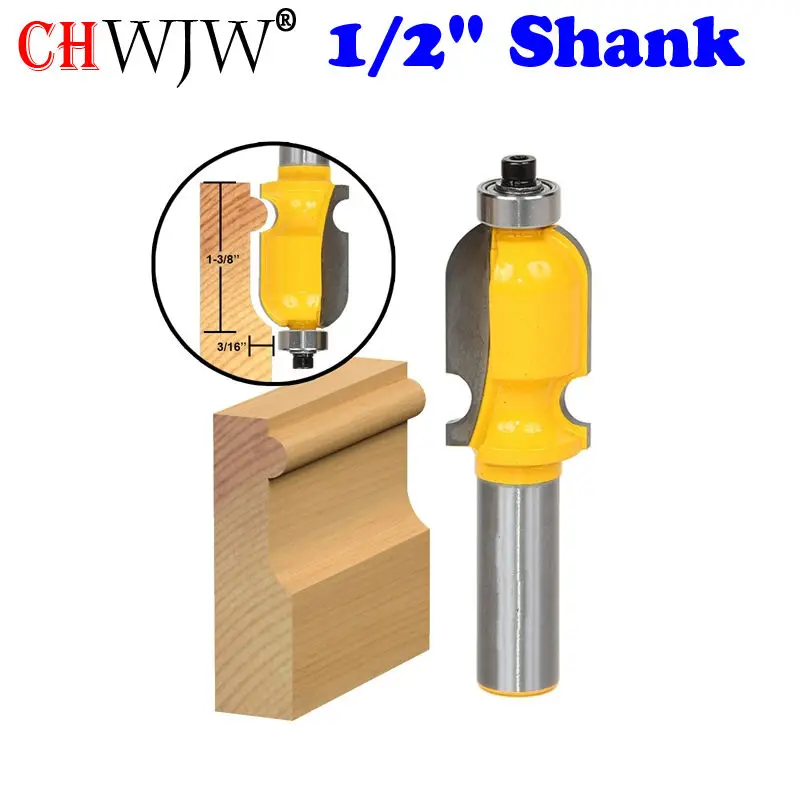 1PC Architectural Molding Router Bit - 1/2 Shank Line knife Woodworking cutter Tenon Cutter for Woodworking Tools 12 15pcs woodworking milling cutters shank carbide router bit for wood cutter engraving cutting tools