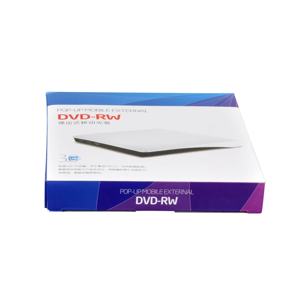 Deepfox внешний тонкий USB 2 0 DVD RW/CD RW записывающее устройство CD ROM писатель оптический