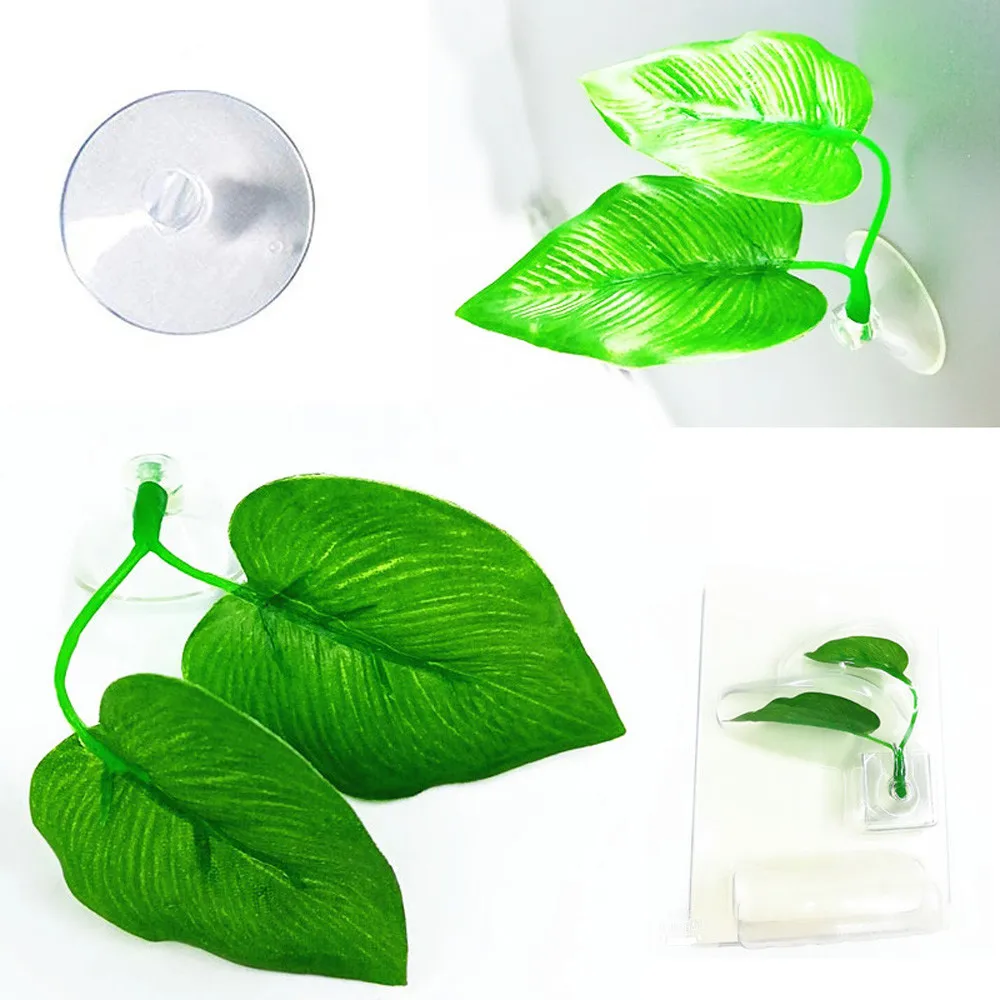 

2018 New NEW Artificial Plant Leaf Betta Hammock Fish Rest Bed Tropical Aquarium Decor #NE1107