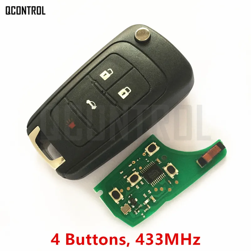 

QCONTROL 4BT Car Remote Key DIY for OPEL/VAUXHALL 433MHz with Chip Astra J Corsa E Insignia Zafira C 2009-2016