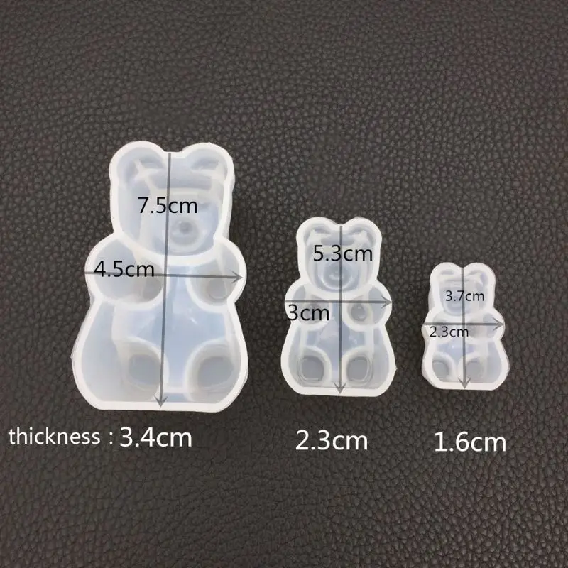 

Gummy Bear Candy Silicone Mold Cake Chocolate Fondant Resin Pendant Jewelry DIY