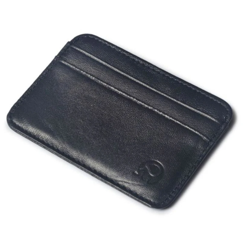 

New FashionVintage Slim Mini Leather Credit ID Card Holder Wallet Purse Bag Pouch Book Cover Case Wholesale 2016
