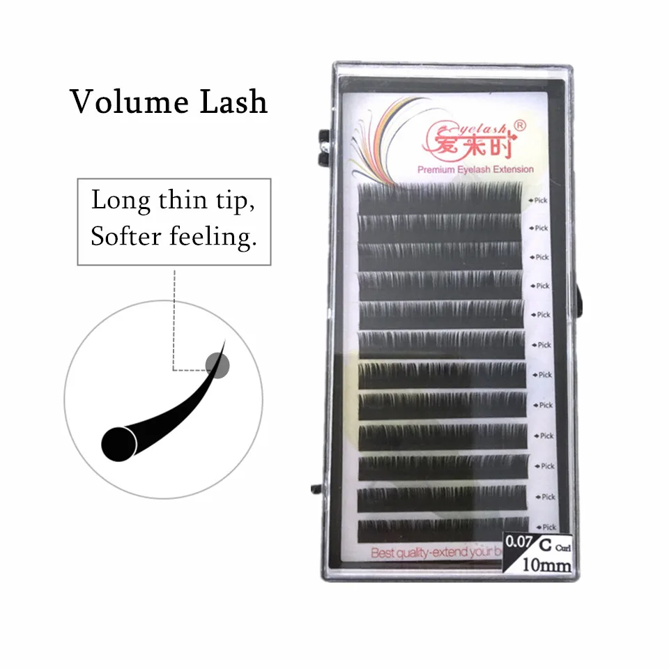 

NEWCOME B C CC D Curl Eyelash Extension 0.03mm Thickness Soft All Size Individual False Eye Lashes Extension Faux Mink Eyelashes