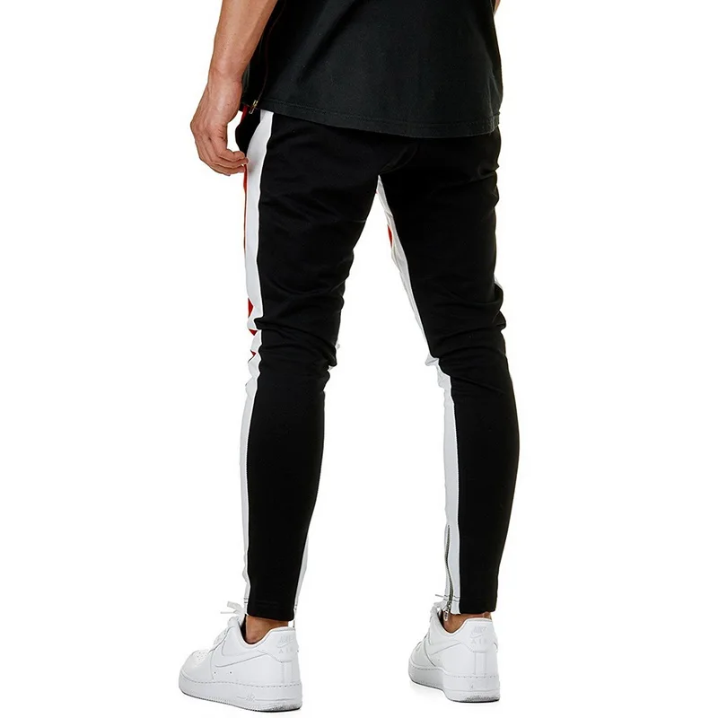Laamei винтажные Цветные Лоскутные Спортивные штаны осенние мужские Хип повязки повседневные эластичные талии джоггеры брюки уличная