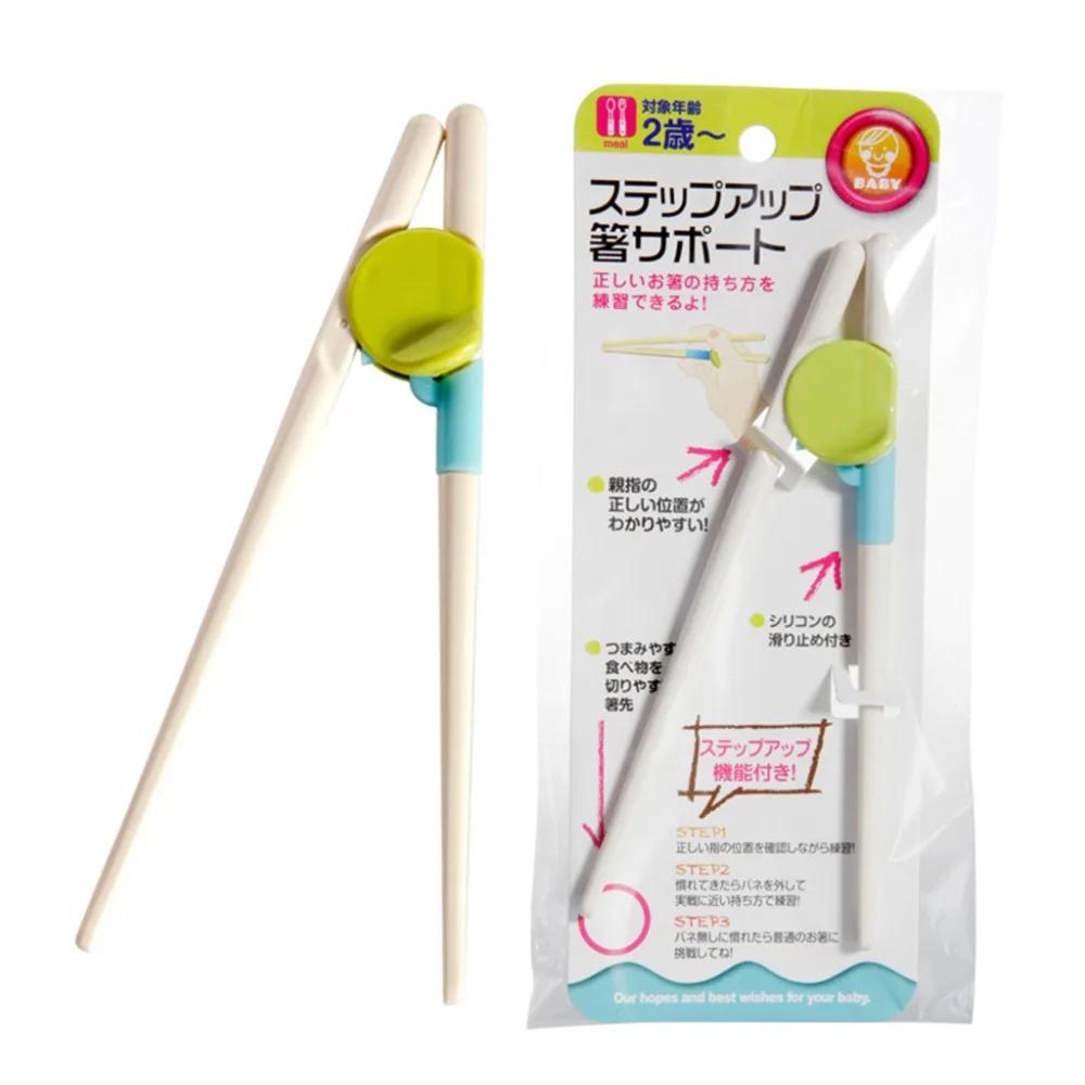 1 Pair Baby Chopsticks Safe Non Toxic Infant Toddler Feeding Training Kids Children Dishes Helper Silicone ABS Food Learning Beg | Мать и