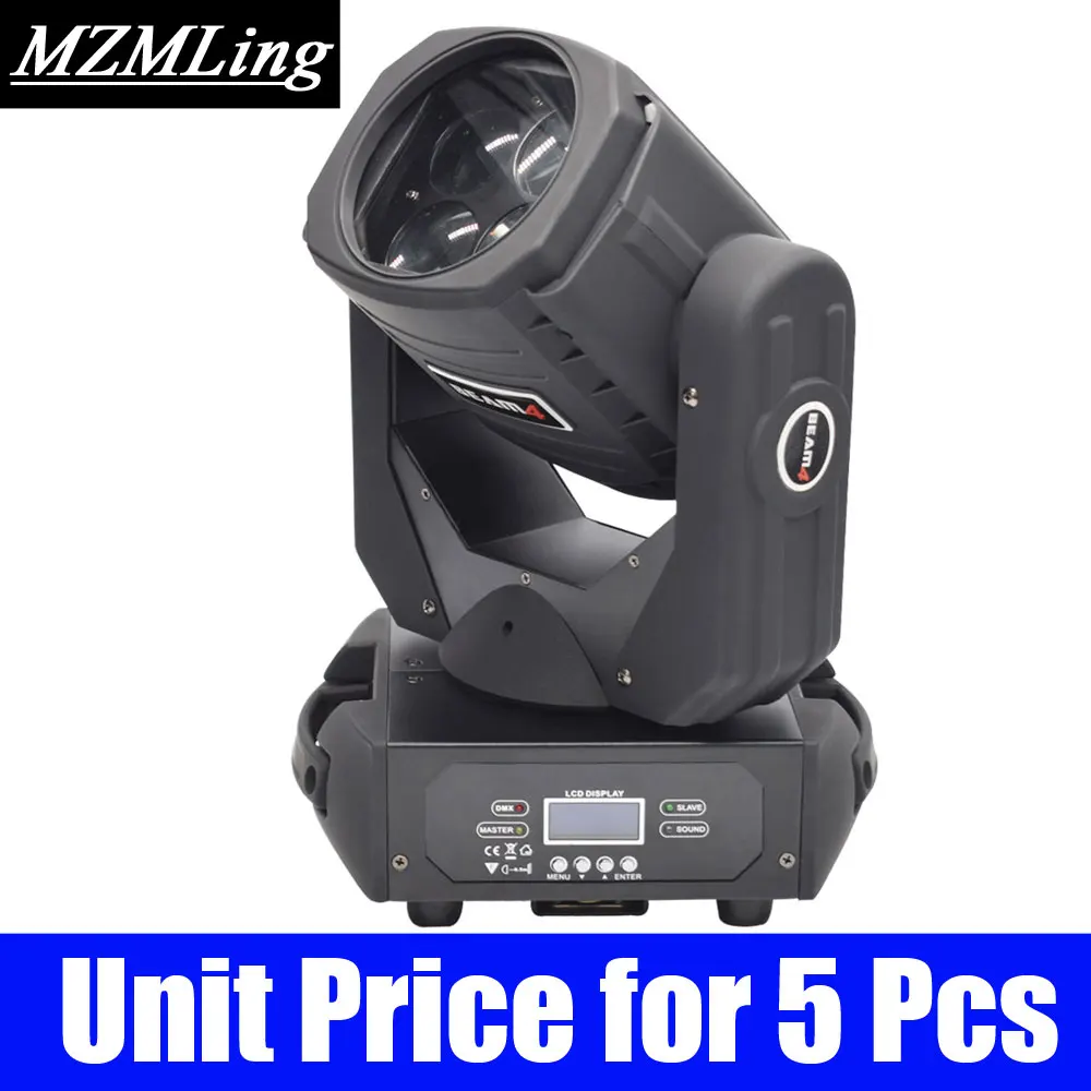 Unit Price for 5 Pcs Светодиодный 4x25 Вт RGBW Луч светильник DMX512 движущийся головной светильник Профессиональный DJ/бар/вечерние/шоу/сценический светильник светодиодный сценический станок - Цвет: Unit Price for 5 Pcs