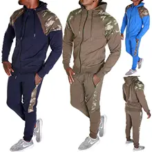 ZOGAA Brand New Men Sets Fashion Autumn Spring Sporting Suit Sweatshirt +Sweatpants Mens Clothing 2 Pieces Sets Slim Tracksuit